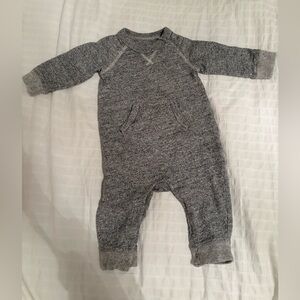 GAP Heather Gray Kids One Piece Footie